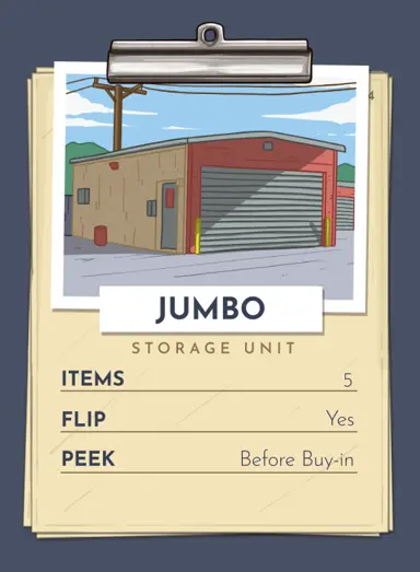 Jumbo Storage Unit card